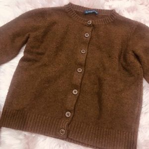 Brandy Melville brown button up sweater